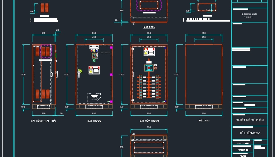 Bản vẽ thiết kế tủ điện DB - Ảnh 2